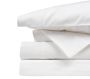 Chic Linen Luxurious Fitted Sheet White - Size: Queen