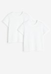2-PACK Cotton T-shirts - White