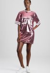 Sissy Boy Mermaid Glam: Sequin Logo T-Shirt Dress - Pink