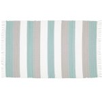 Dhurrie Twill Namib Duck Egg Mat - Bath Mat