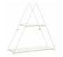Triangular Geometric Shelf White