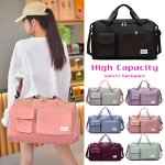 Multi-pocket Large Capacity Waterproof Sports Backpack Multi-functional Fitness Bag With Independent Shoe Grid For Outdoors & Sh