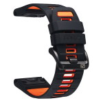 Elite 26MM Easyfit Evolve Series Watch Strap For Garmin Black Blaze Orange
