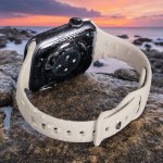 Silicone Sport Band For Apple Watch With Invisible Clasp Design Durable Water-resistant Replacement Strap Compatible With Iwatch