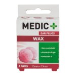 Earplugs Wax 4 Pairs