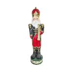 Santa Nutracker With Trumpet 19X18X64CM