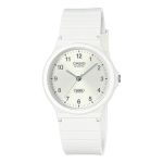 Casio Mens White Analogue Rubber Strap WATCH-MQ-24B-7BDF