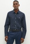 Pierre Cardin Motif Print Formal Shirt - Navy