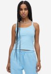 Cotton Vest Top - Light Blue