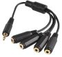 Pro Signal PSG03885 3.5MM Stereo Jack Plug 3.5MM Stereo Jack Socket X 4