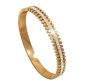 Bracelet/ Bangle With Diamante - Size Adult Small Wrist