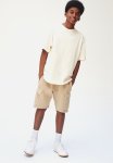 Washed-look Cargo Sweatshorts - Beige
