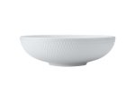 White Basics Diamonds Round Serving Bowl
