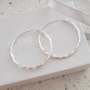 Kristy 925 Sterling Silver Round Hoop Earrings Size: 30MM 1.7MM Thick