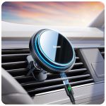 Beser 15W For Magsafe Car Mount Charger 3.81 Lbf Magnetic Qi Wireless Car Charger Vent dashboard Phone Holder Mount For Iphone 1