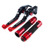 Qwhdnvlo Motorcycle Brake Clutch Lever Set Brake Lever Adjustable Folding Lever For Suzuki GSXR600 GSXR750 Gsx-r 600 750 K6 K8 2