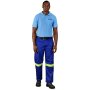 Site Premium Polycotton Pants - Reflective Legs - Yellow Tape