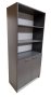 Oxford 5 Shelf 2 Door Book/filing Cabinet 80CM - Storm Grey