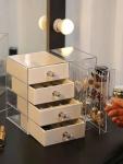 Dustproof Transparent Acrylic Earrings Jewelry Storage Box Display Stand Rack Tray