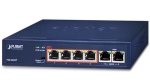 FSG-604HP Planet 4-PORT 10 100 1000T 802.3AT Poe+ W 2-PORT 100 1000TX Desktop Switch