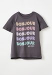 Cotton On Poppy Short Sleeve Print Tee - Rabbit Grey bonjour