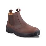 Dot Chelsea Safety Boot Brown