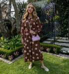Polka Dot Belted Maxi Dress - Chocolate Free