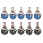 10 Pcs 3PDT Guitar Effects Stomp Switch Guitar Foot Switches