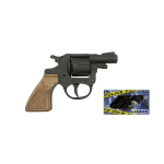 8 Shot Police Revolver Black