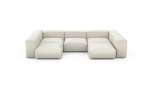 U-shape Sofa - Linen - Platinum - 314CM X 199CM