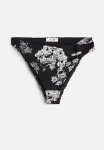 The White Lotus - Patterned Bikini Bottoms - Black patterned
