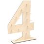 Wooden Donut Stand Display - Number 4 - Freestanding Party Dessert Holder