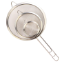 - 8/12/18CM 3PCS Stainless Steel Mesh Strainers With Long Handles