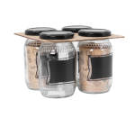 Regent Chalkboard Jars 4PK - 352ML