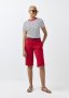 Belted Stretch Cotton Bermuda Chino Shorts