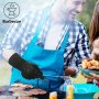 1PC Heat And Cut-resistant Silicone Bbq Gloves - Non-slip Fireproof Cooking Gloves For Grill Oven And Outdoor