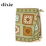 Persian Print Wrap Skirt MINI - Green Free