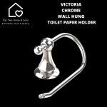 Victoria Chrome Wall Hung Toilet Paper Holder