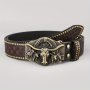 Western Buckle Belt For Men Women Cowboy Cowgirl Stylish Belt For Jeans Christmas Belts