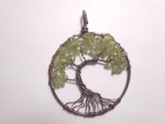 Peridot Large Gemtree Pendant F13