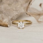 Round Brilliant Cut Solitaire Engagement Ring