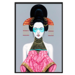 Black Framed Canvas: Tatsu - 1200MM X 800MM X 50MM