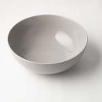 - Embossed Lines Salad Bowl 25CM Choose From 5 Colours - Light Grey