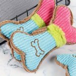 Squeaky Bone-shaped Toy SDT1