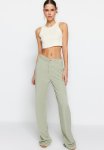 100% Tencel Low Waist Wide Leg Jeans - Mint