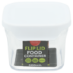 White Plastic Square Canister 500ML