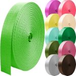 Grosun Nylon Webbing 1 Inch 1.5 Inch 2 Inch Webbing Nylon Strap Nylon Belt 10 25 50 3.3 Yards Webbing Green 1 Inch X