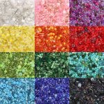 700PCS Mixed Glass Seed Beads Set - Assorted Shapes & Sizes For Diy Jewelry Wedding Crafts & Women's Fashion Accessories