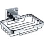 Square Soap Basket In Chrome