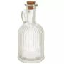 Ribbed Glass Jar With Handle